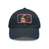Galactic Princess Leia embroidered white baseball cap with light brown patch.