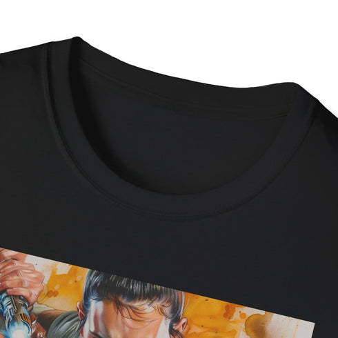 Rey T-shirt in Charcoal cotton with crew neck, ideal for Star Wars fans.