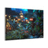 Robot Tending Starlight Garden Stretched Canvas Wall Art