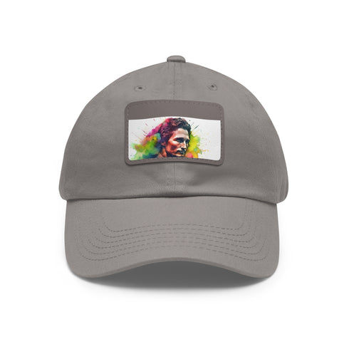 McConaughey Neon Dreams Cap in White with Light Brown Patch.