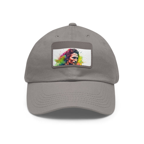 McConaughey Neon Dreams Cap with light brown patch, signature watercolor design.
