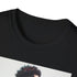 Charcoal cotton t-shirt with watercolor Anthony Davis portrait and iconic unibrow