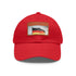 German flag baseball cap with white/light brown patch. Prideful Deutschland style.
