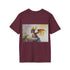Vibrant watercolor Spyro tee in charcoal, regular fit - summer favorite.