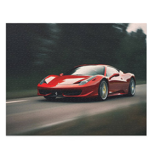 Ferrari Speed Demon Puzzle - Thrilling jigsaw with high-speed racing scene.