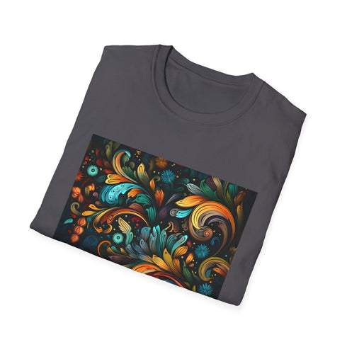 Organic isomorphic geometric T-shirt in Charcoal for Summer Picks.