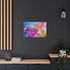 Abstract Fluid Shapes in Vivid Colors Stretched Canvas Wall Art