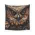 Feathered Machine Steampunk Owl Tapestry - Vintage Industrial Decor for Any Room