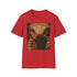 Serpents Embrace Cobra Painting T-shirt Charcoal S Regular fit Cotton.