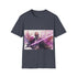 Mace Windu purple lightsaber tee in charcoal S.