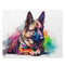 Adorable German Shepherd jigsaw puzzle with vibrant colors and intricate details.