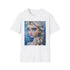 Charcoal T-shirt featuring vivid Elsa portrait with soft fabric and regular fit