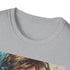 Charcoal cotton crew neck T-shirt featuring Luke Skywalker painting