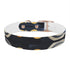 Stylish black onyx artisan tile dog collar for medium-sized dogs.