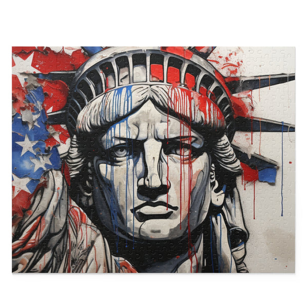 Colorful American Flag Jigsaw | Puzzle | Back-to-School, Fall Picks, Games, Holiday Picks, Home & Living, Puzzles, TikTok, Valentines Day, Valentines Day Picks | Prints with Passion