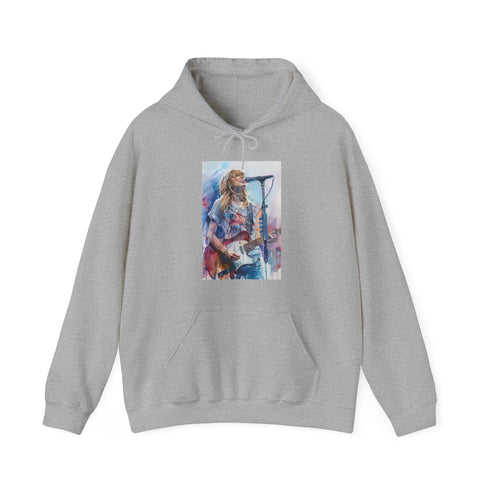 Taylor Swift concert navy hoodie with electrifying concert design and vibrant colors