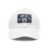 Stylish Midnight Cerulean Porcelain Baseball Cap with sleek design.