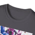 Charcoal cotton T-shirt with Galactus cosmic graphic regular fit