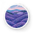 Lavender Fields Dreamy Opener white magnet with floral pattern design.