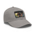 Iron Man Shades Snapback Cap in White with Light Brown Patch