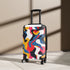 Modern Abstract Bold Pattern Black Small Travel Bags Set for Fashionable Travelers