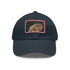 Stylish Galactic Falcon Adventure Cap in White with Light Brown patch.