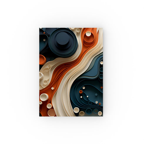 Ruiz Remixed Abstract Art Journal - Vibrant textures and colors for creative exploration, perfect for sketching and doodling. High-quality and stylish. Makes a great gift!