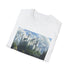 Mystical Fantasy Castle T-Shirt, Charcoal Color, Regular Fit, Imaginative Design