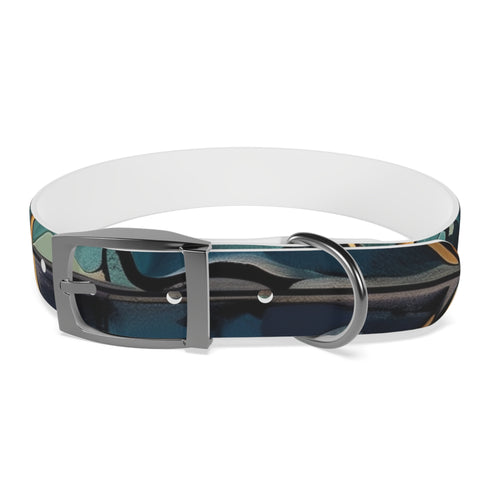 Artisan Tiles Dog Collar M Black Onyx Accessories Dogs Pets Walk