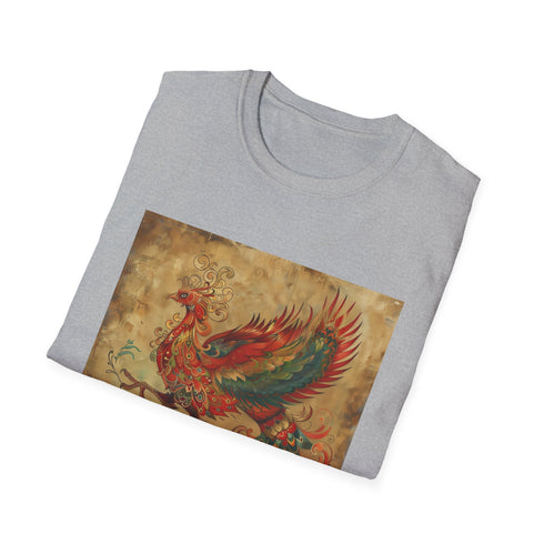 Mythical Phoenix Rising Charcoal T-Shirt Men’s Women’s Regular Fit Soft