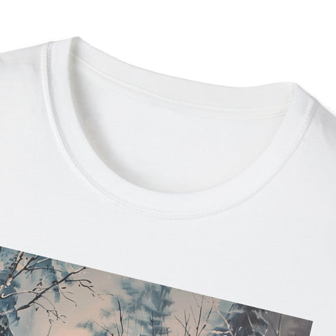 Winters Embrace: Wonderland Painting T-shirt Snowy Wonderland T-Shirt