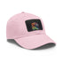 Caesar Neon Dream cotton baseball cap, white & light brown rectangle patch.
