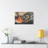 Mirror Dragon Curled Around Volcano — Canvas Wall Art — Product Detail View 7