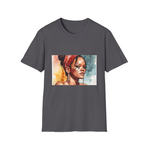 🎨 Rihannas Radiance: A Watercolor Masterpiece of Beauty and Empowerment