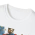 Homelander T-Shirt in Charcoal Cotton, DTG Print, Regular Fit.
