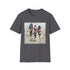 Spirit of Freedom Boho Feather T-Shirt in Charcoal for Men/Women