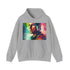 Tom Cruise action watercolor hoodie in navy, size S.