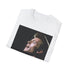 Charcoal cotton T-shirt with Ziggy Stardust watercolor design regular fit