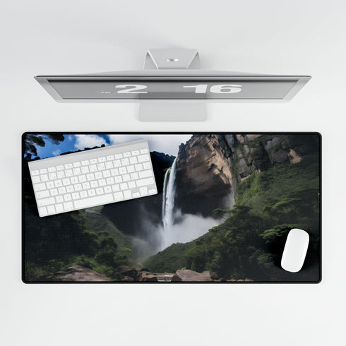 Angel Falls Misty Canyon Plunge XXL Extended Desk Mat - View 5 | Prints With Passion