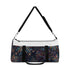 Vibrant fireworks pattern small duffel bag for stylish travel.