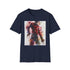 Spine-tingling charcoal T-shirt featuring Freddy Krueger design and crew neck