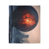 Lava Sphere Orbiting Frozen City Plush Fleece Throw Blanket