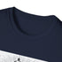 Charcoal hand-drawn lighthouse graphic T-shirt with regular fit and crew neck