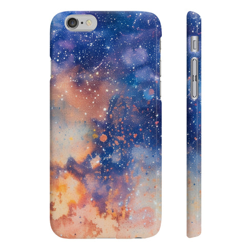 Celestial Dreams Phone Case, Milky Way Galaxy Design, Glossy Slim Protector