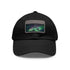Northern Lights Glow Baseball Cap in White with Light Brown Patch