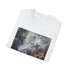 Abstract charcoal smoke art t-shirt, unisex regular fit, mesmerizing design.