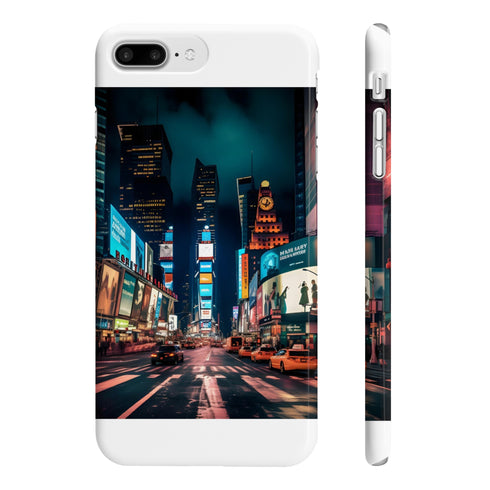 Bright Lights iPhone 7 Plus Glossy Slim Phone Case Accessories