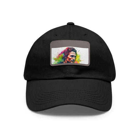McConaughey Neon Dreams Hat - White with Light Brown Rectangle Patch