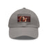 Stylish Harry Styles cap in white with light brown patch detail.