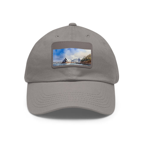 Sydney Edition baseball cap with white/light brown patch, Urban Explorer style.